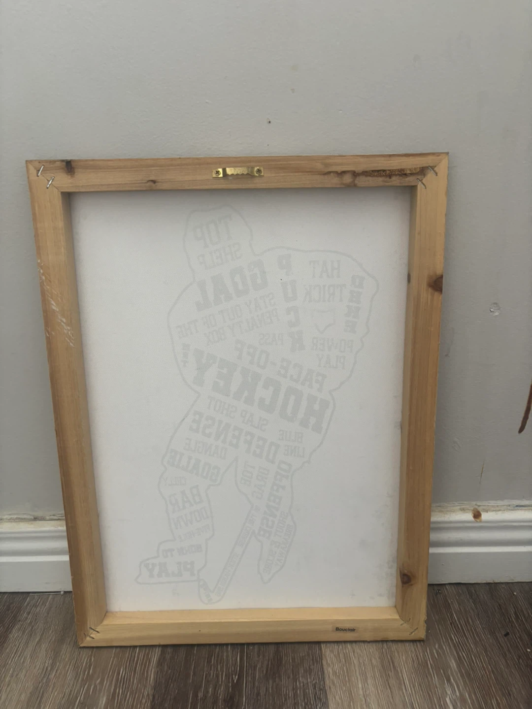 Bouclair Hockey Word Art Canvas - photo 2