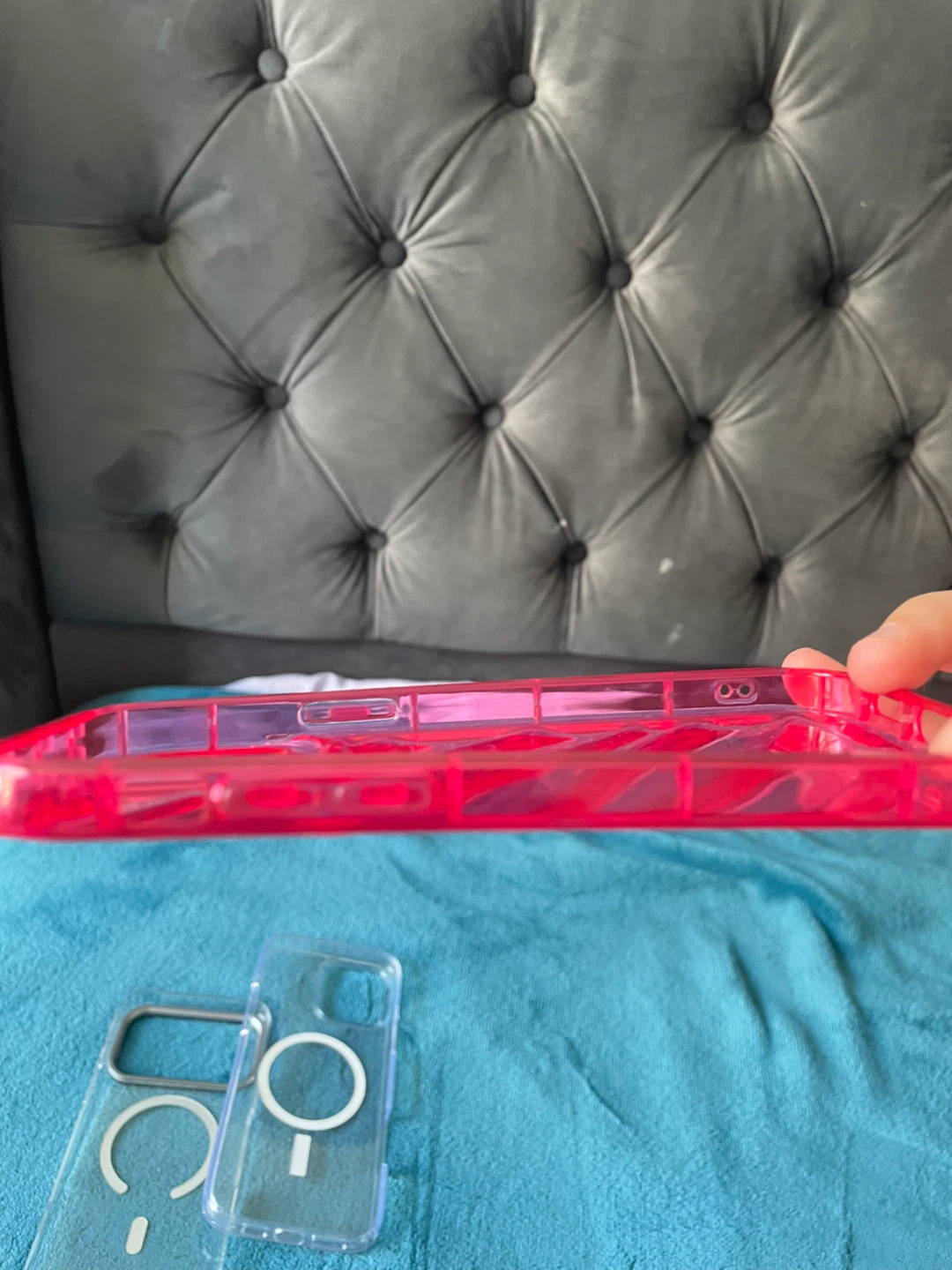 Clear and Pink iPhone Case Set of 3 - photo 4