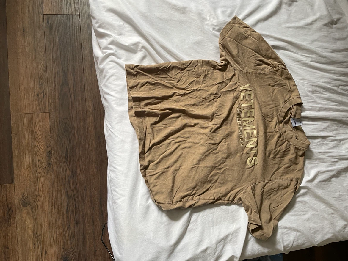 Vetements Limited Edition Tan T-Shirt