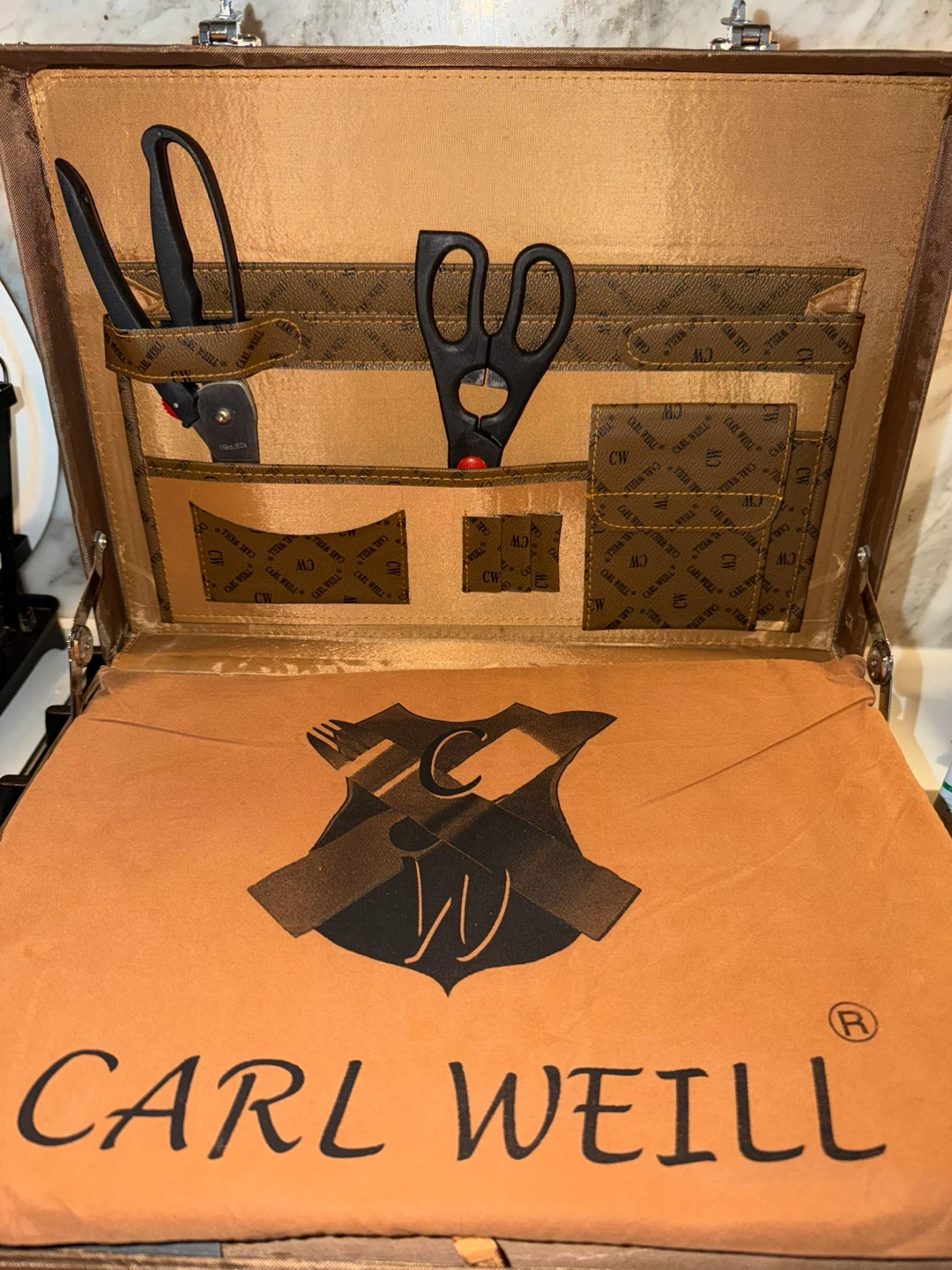Carl Weill cutlery and knife set with briefcase