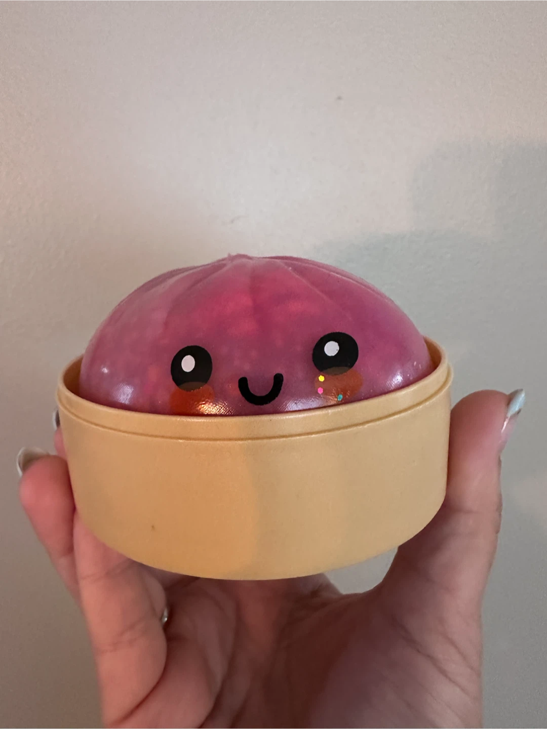 BAO BUN DUMPLING PINK GLITTER