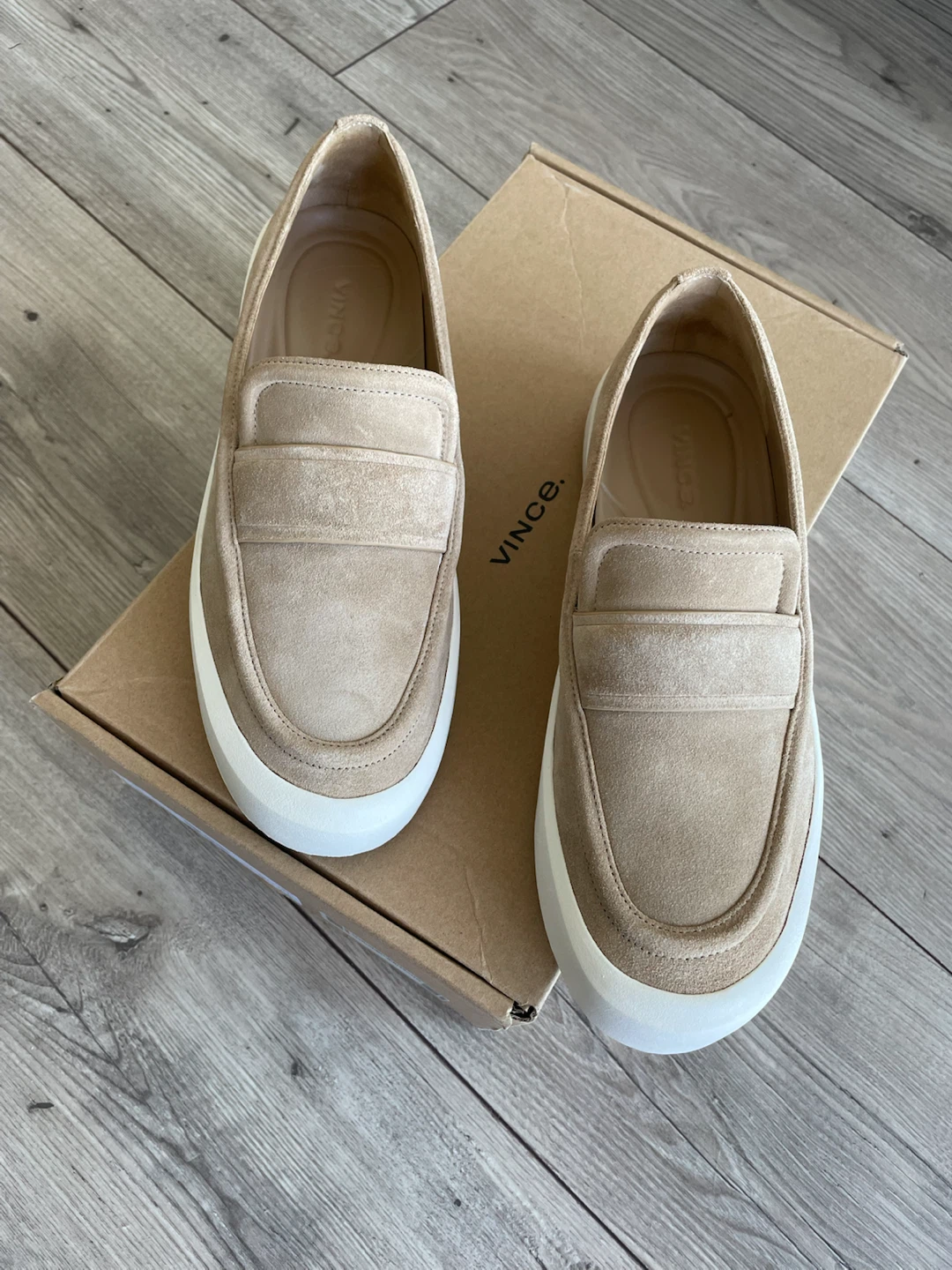 Vince Tan Suede Loafers - photo 2