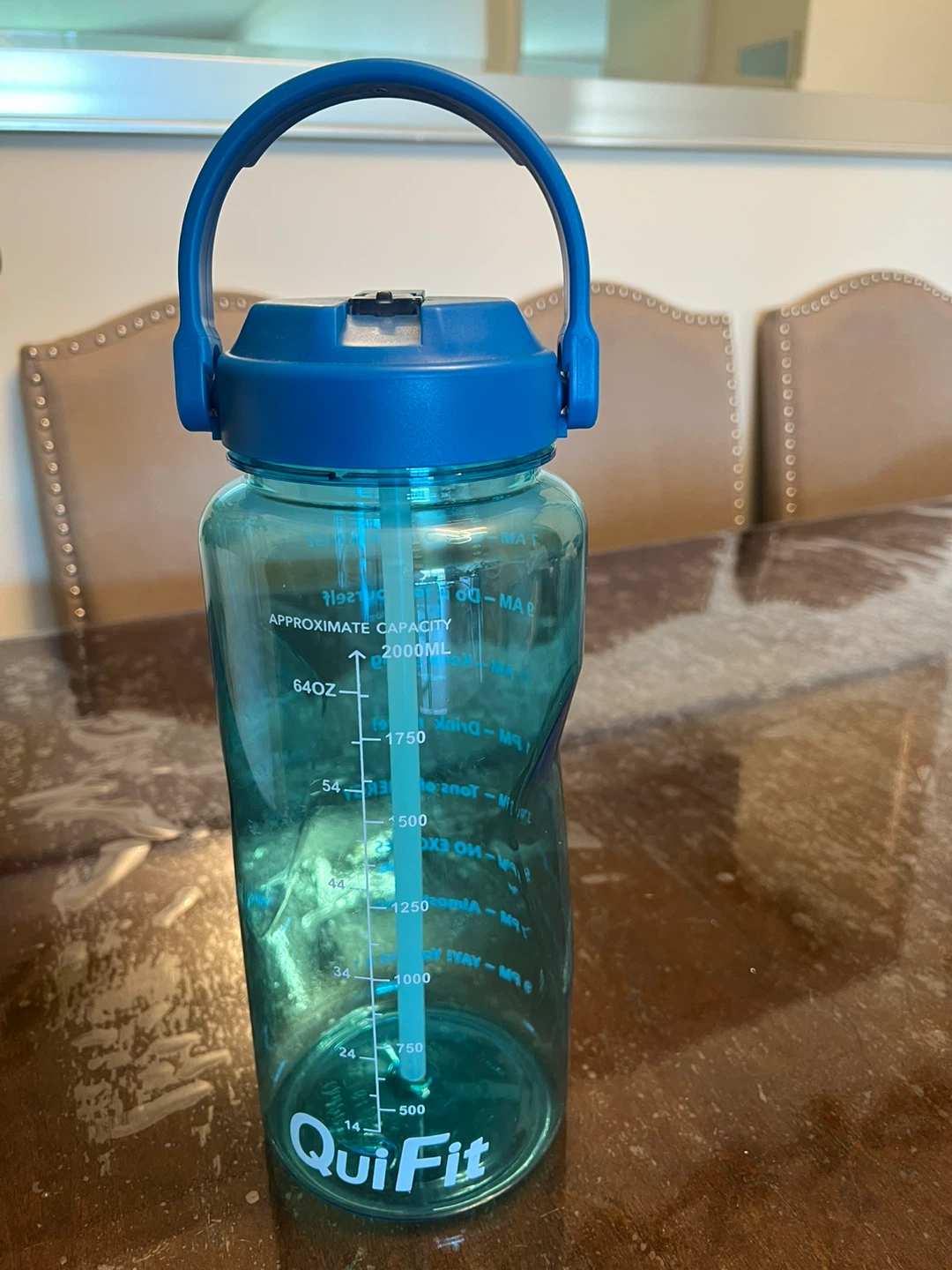 QuiFit Blue Water Bottle 2000ML