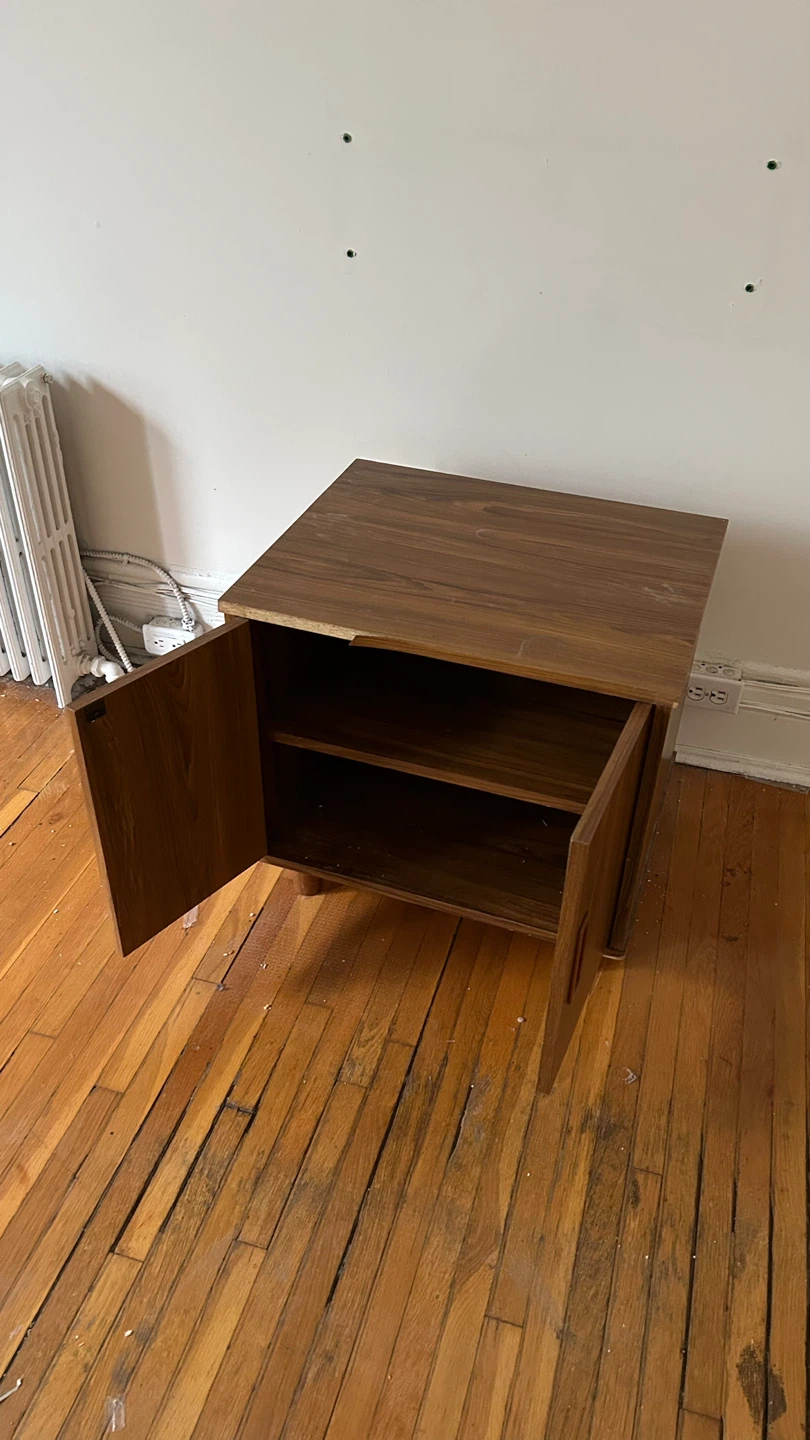Wooden Media Cabinet with Doors - photo 2