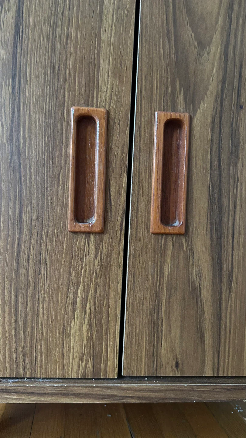 Wooden Media Cabinet with Doors - photo 4