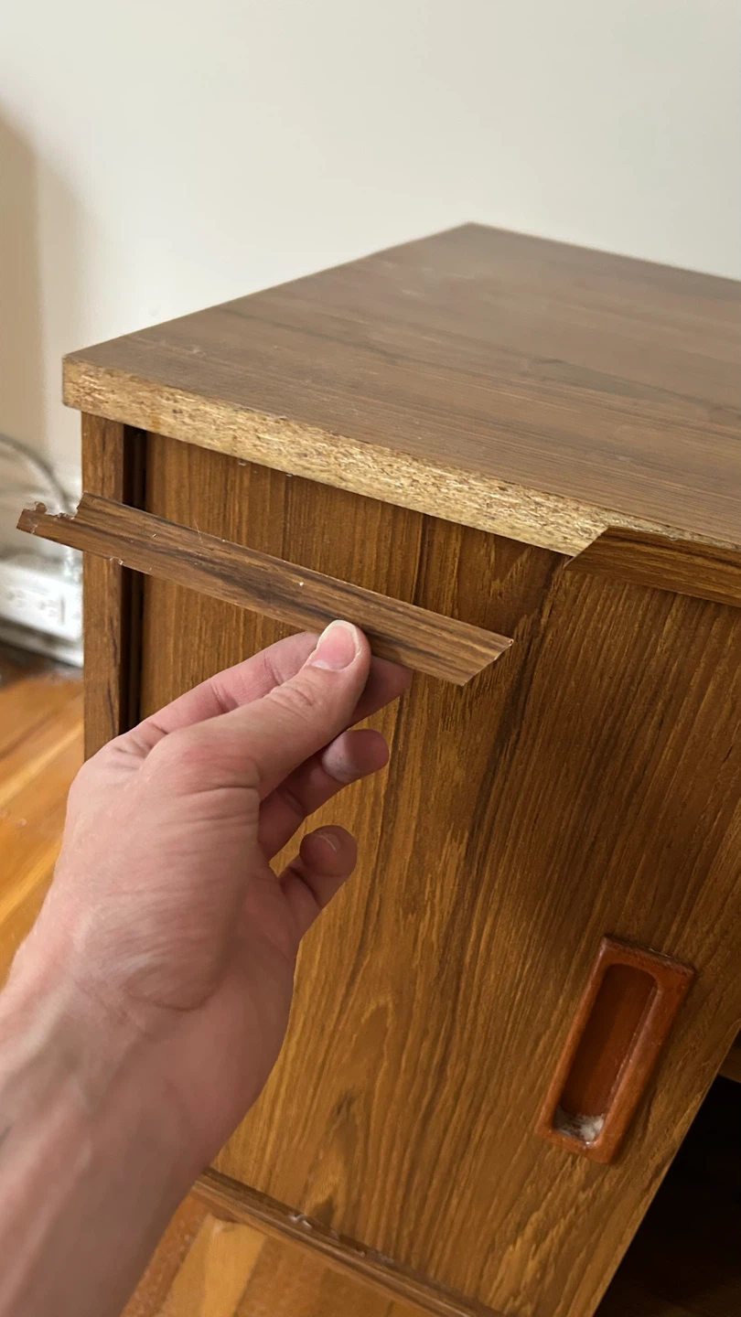 Wooden Media Cabinet with Doors - photo 5