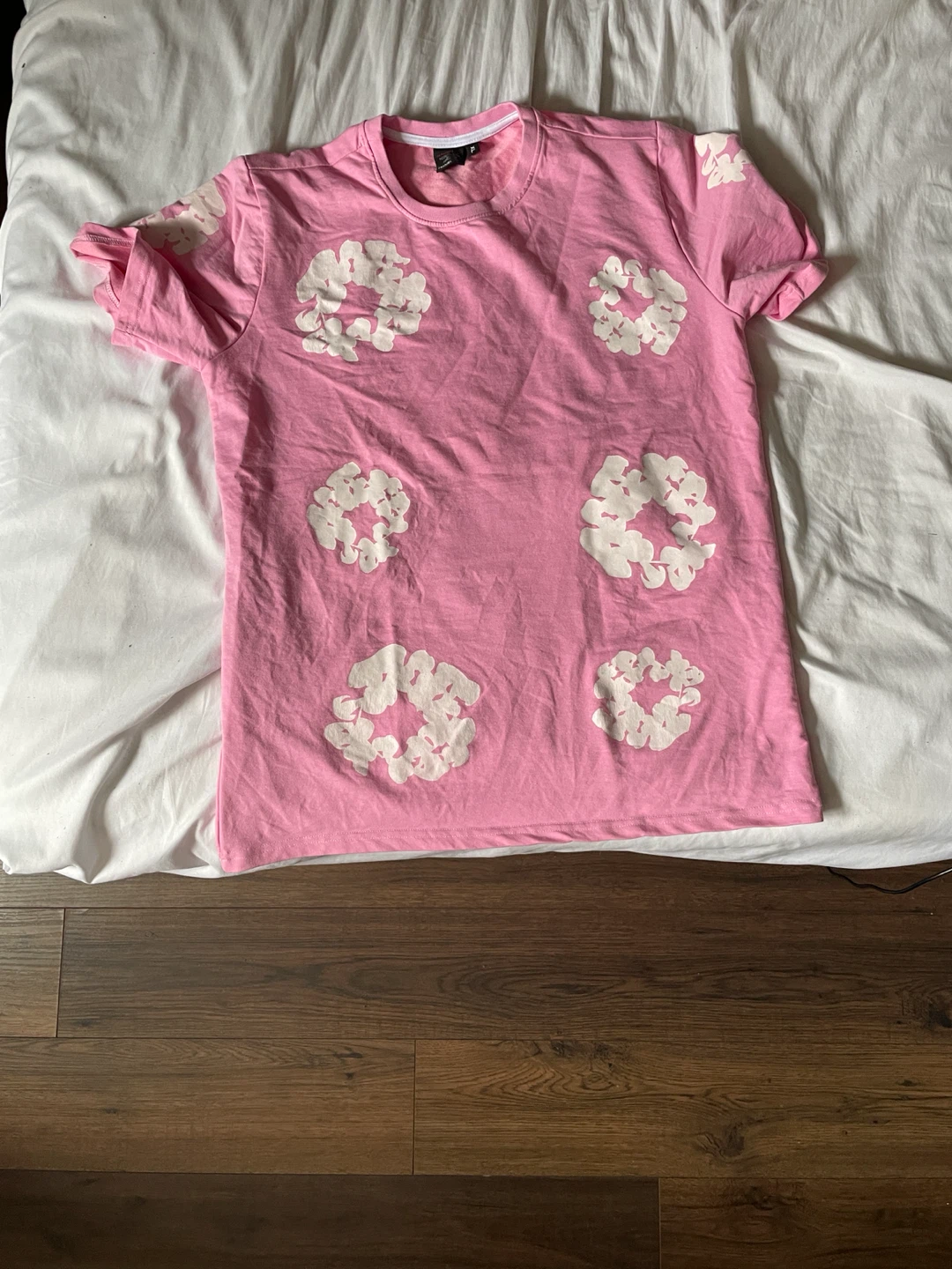 Pink patterned t-shirt