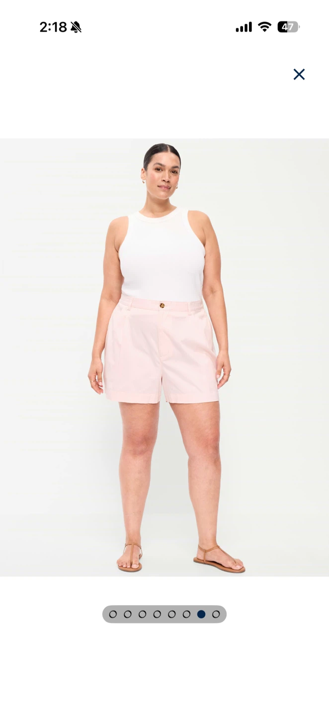 Light Pink High Waisted Shorts - photo 2