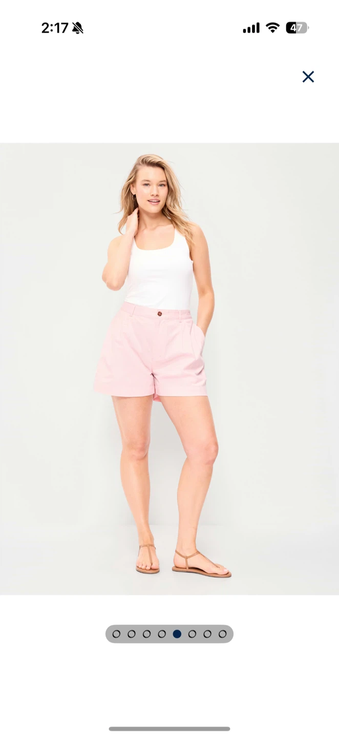 Light Pink High Waisted Shorts - photo 4