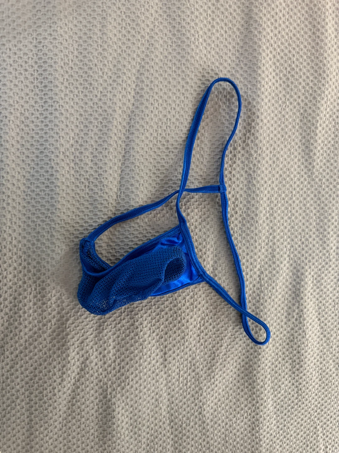 Blue Mesh Thong - Men’s underwear