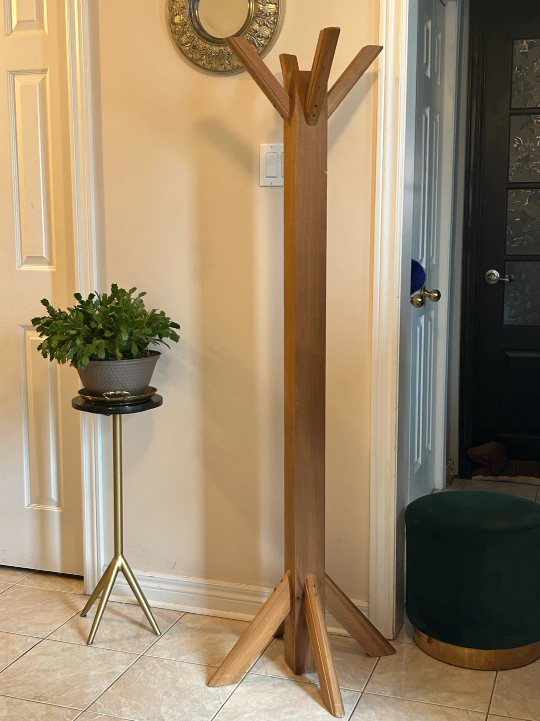 Wooden Coat Rack
