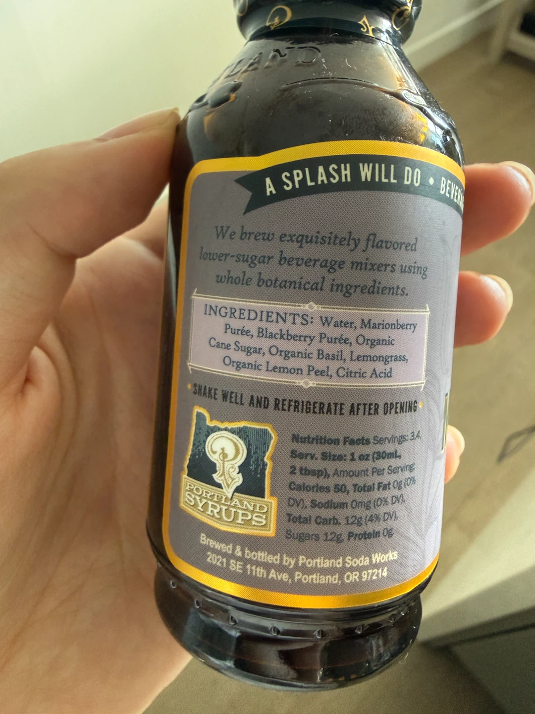 Portland Syrups Marionberry Premium Beverage Concentrate - photo 3