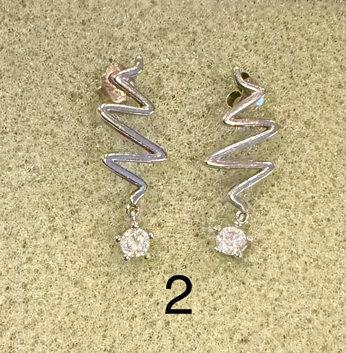 Sparkly Crystal Dangle Earrings Set - photo 3