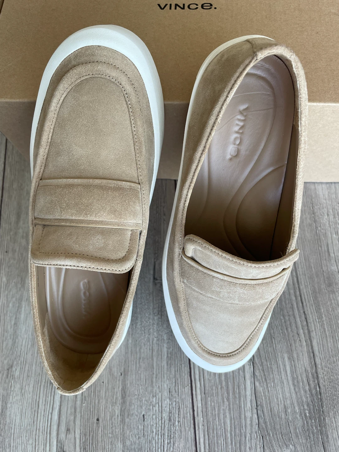 Vince Tan Suede Loafers - photo 4