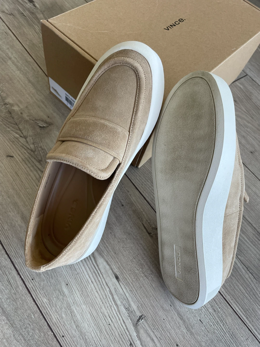 Vince Tan Suede Loafers - photo 5