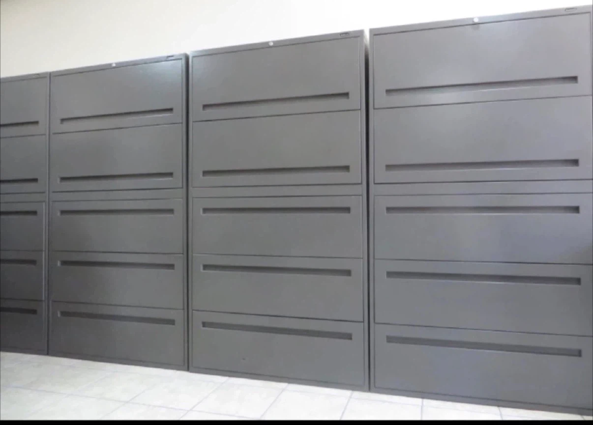 5 Drawers Lateral Metal Filing Cabinets, Lock and Key