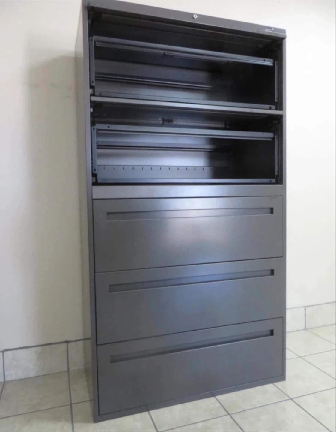 5 Drawers Lateral Metal Filing Cabinets, Lock and Key - photo 4