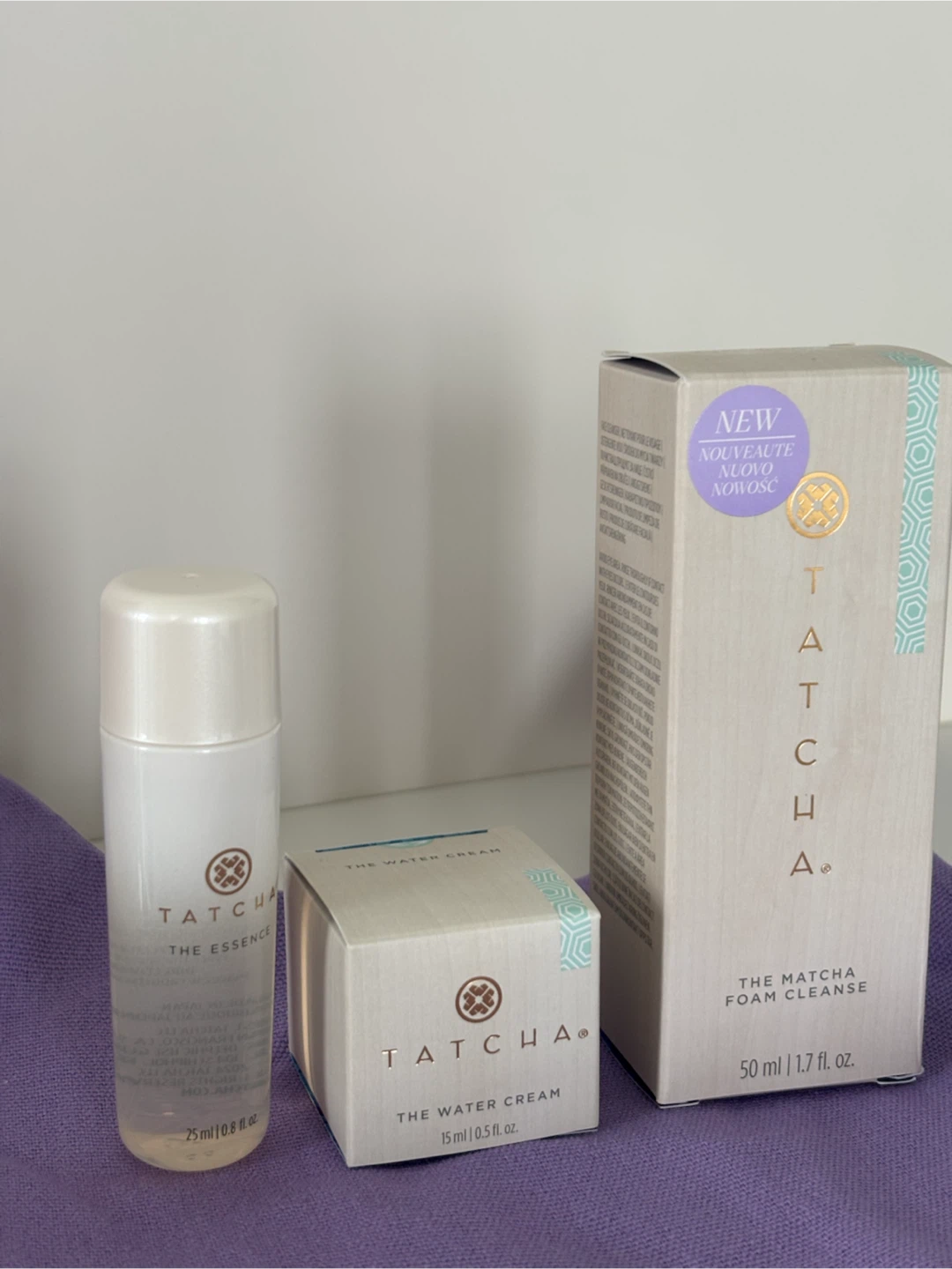Tatcha The Water Cream, Essence, and Foam Cleanser Set
