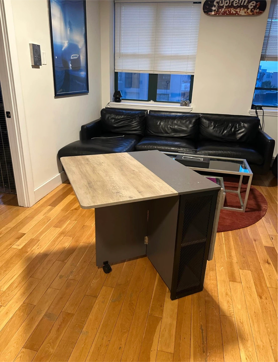 Foldable Dining Table with Wheels