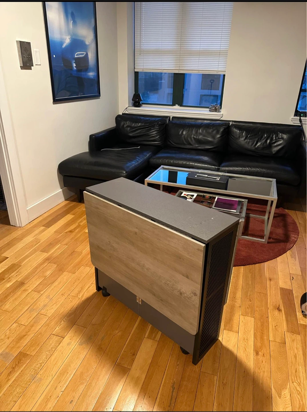 Foldable Dining Table with Wheels - photo 3