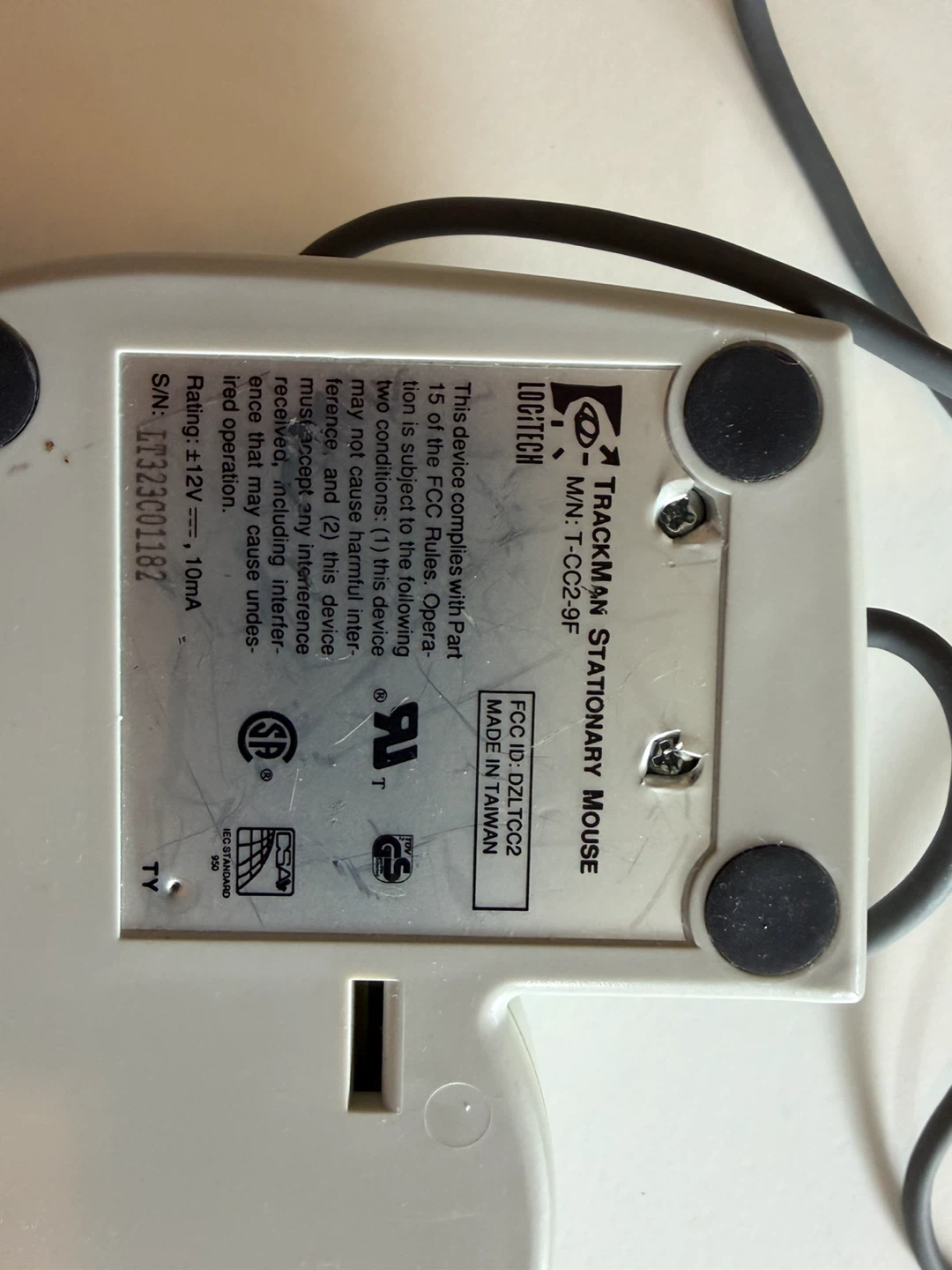 Logitech Trackman Stationary Mouse - photo 3