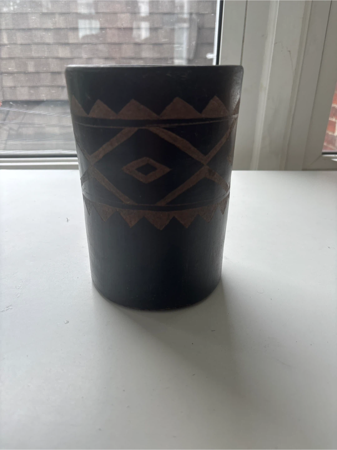Black Carved seramVase