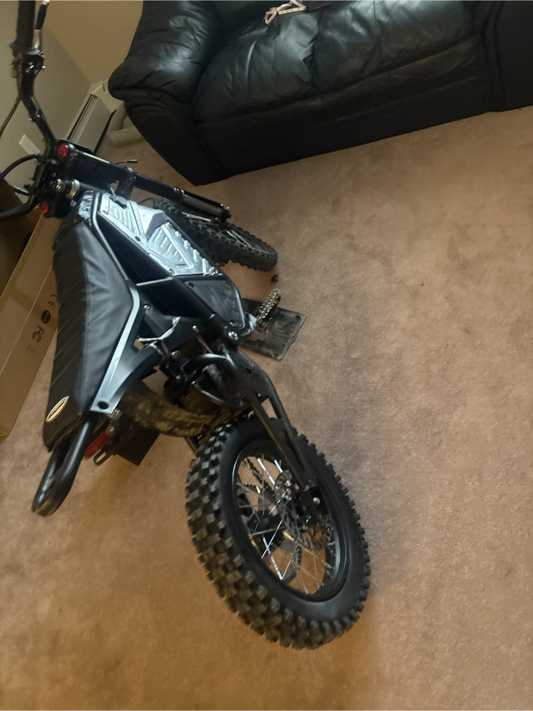 Black electric dirt bike - photo 4