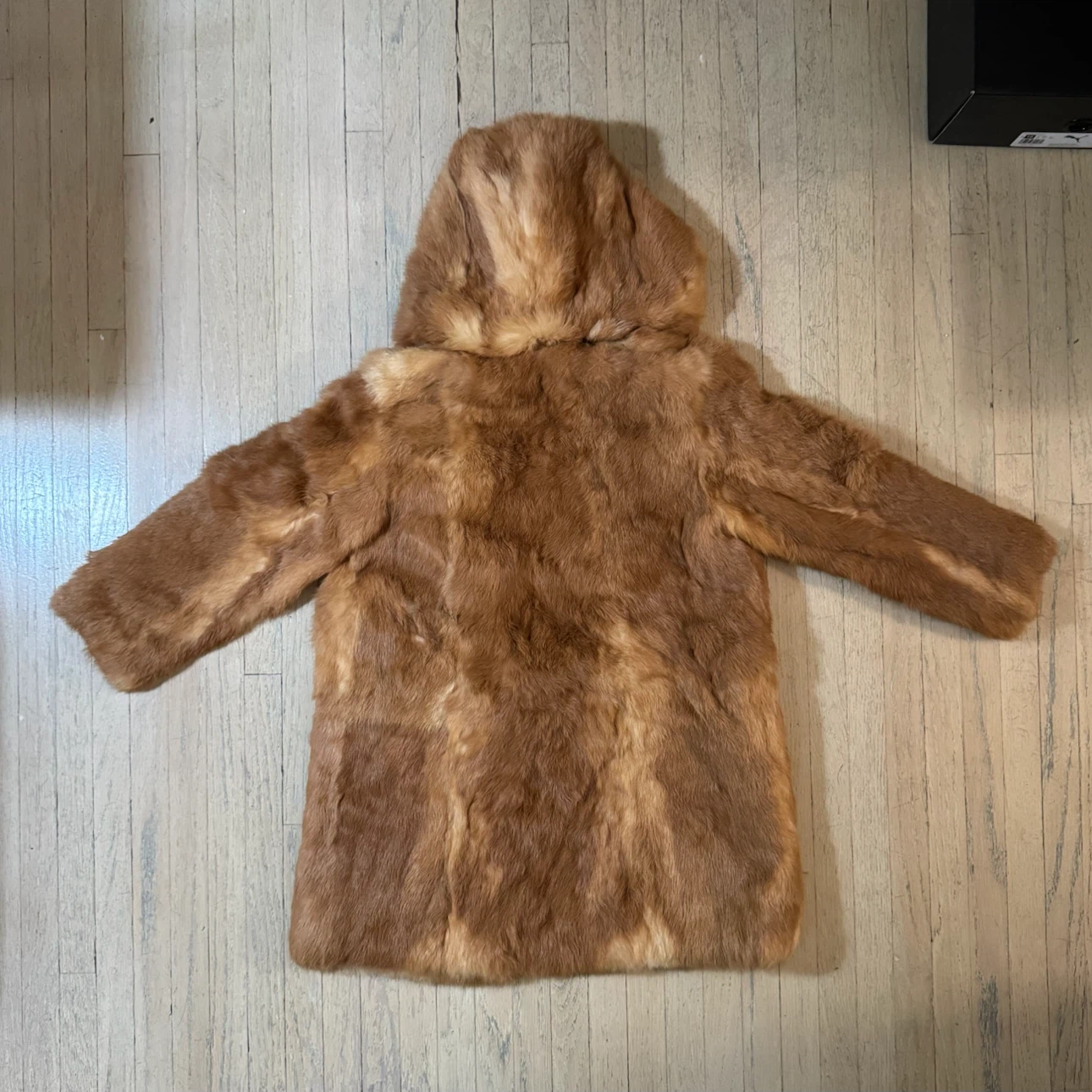 Girls (4-6 years) Simpson's Real Rabbit Hair Hooded Coat - photo 3