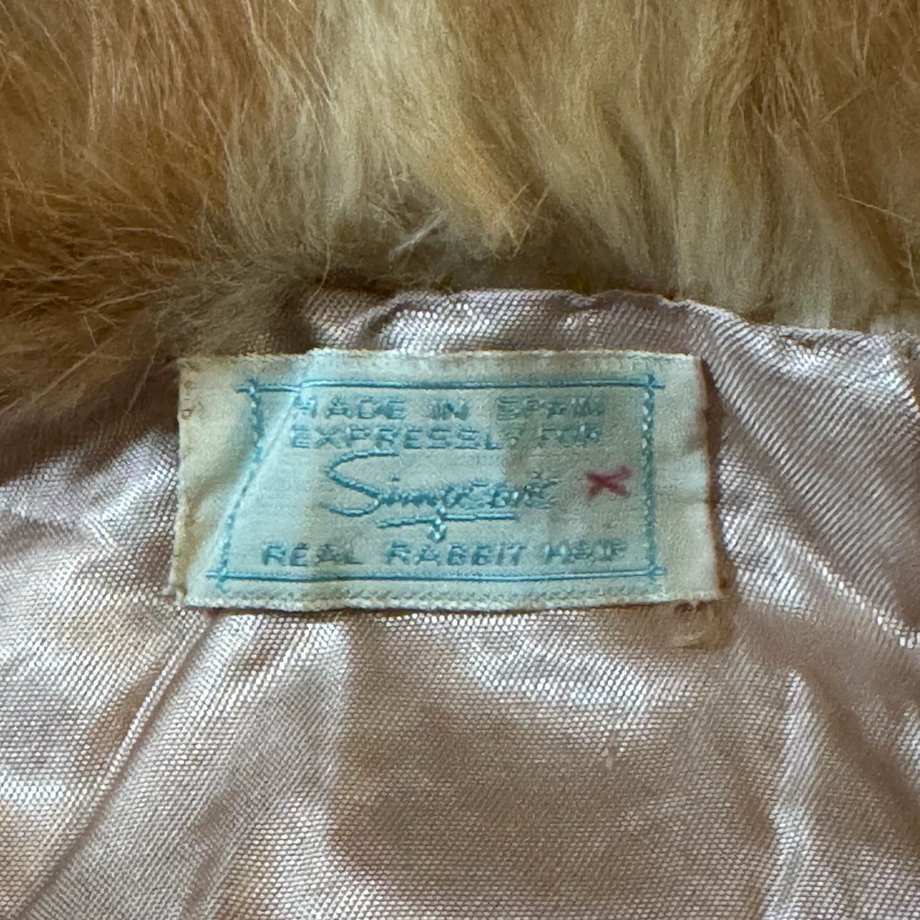 Girls (4-6 years) Simpson's Real Rabbit Hair Hooded Coat - photo 5