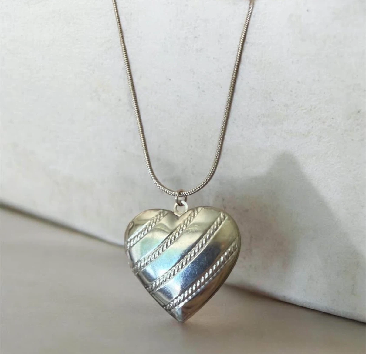 Stainless Steel Heart Pendant Necklace