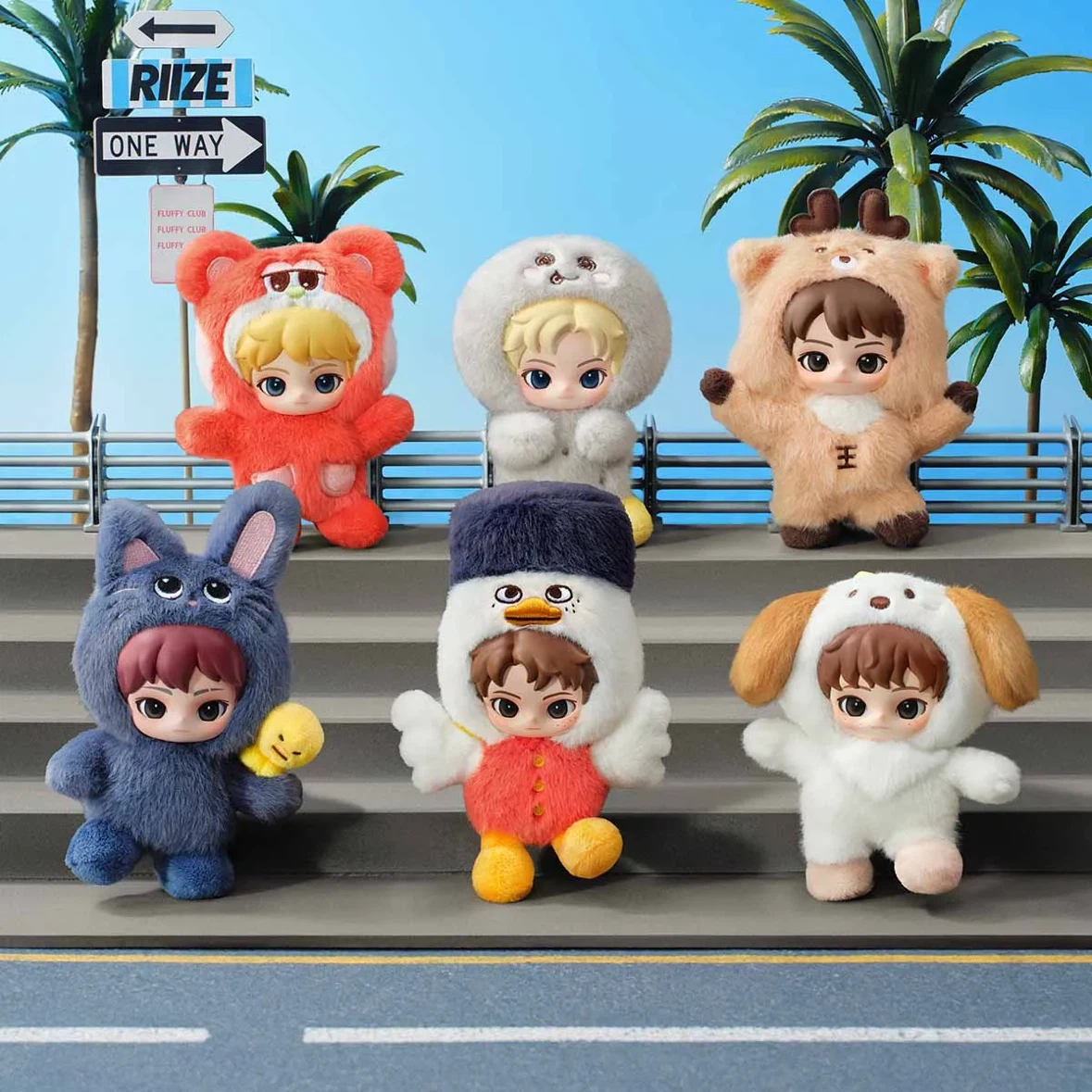 POP MART RIIZE Fluffy Club Series Plush Dolls