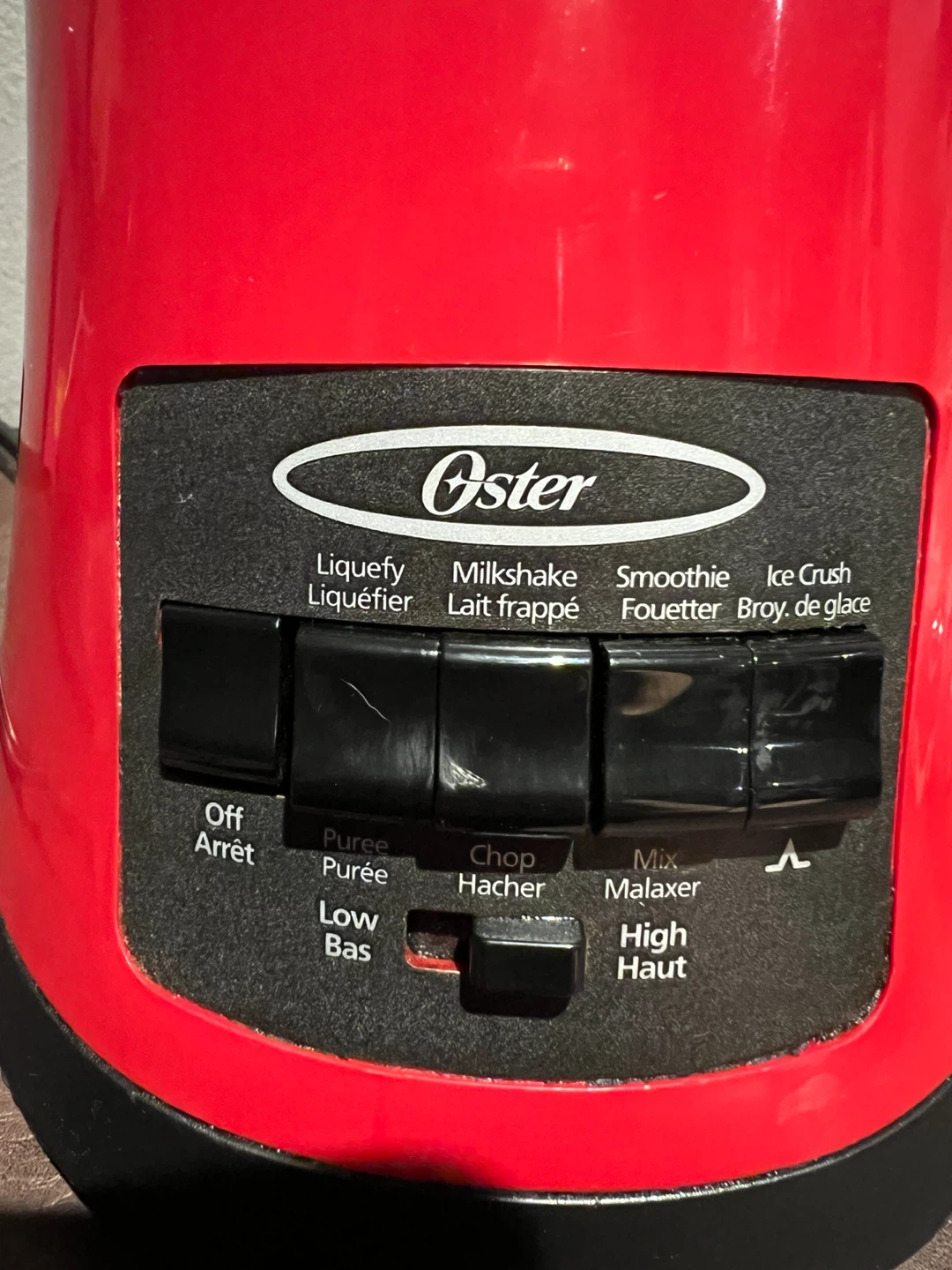 Red Oster blender base - photo 2
