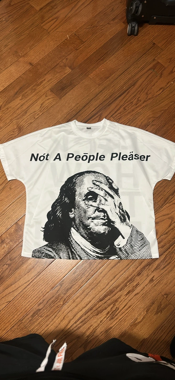 White Not A People Pleaser Graphic T-shirt