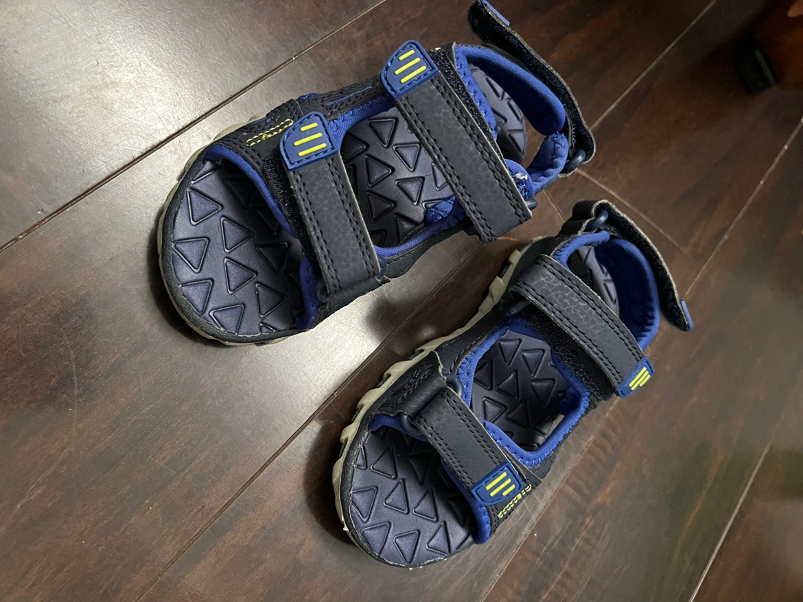 George Navy and Blue Toddler Sandals