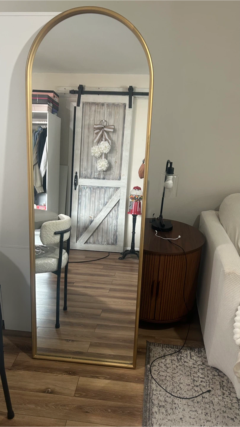 Gold Arched Full Length Mirror