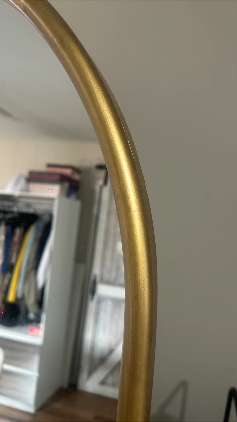 Gold Arched Full Length Mirror - photo 2