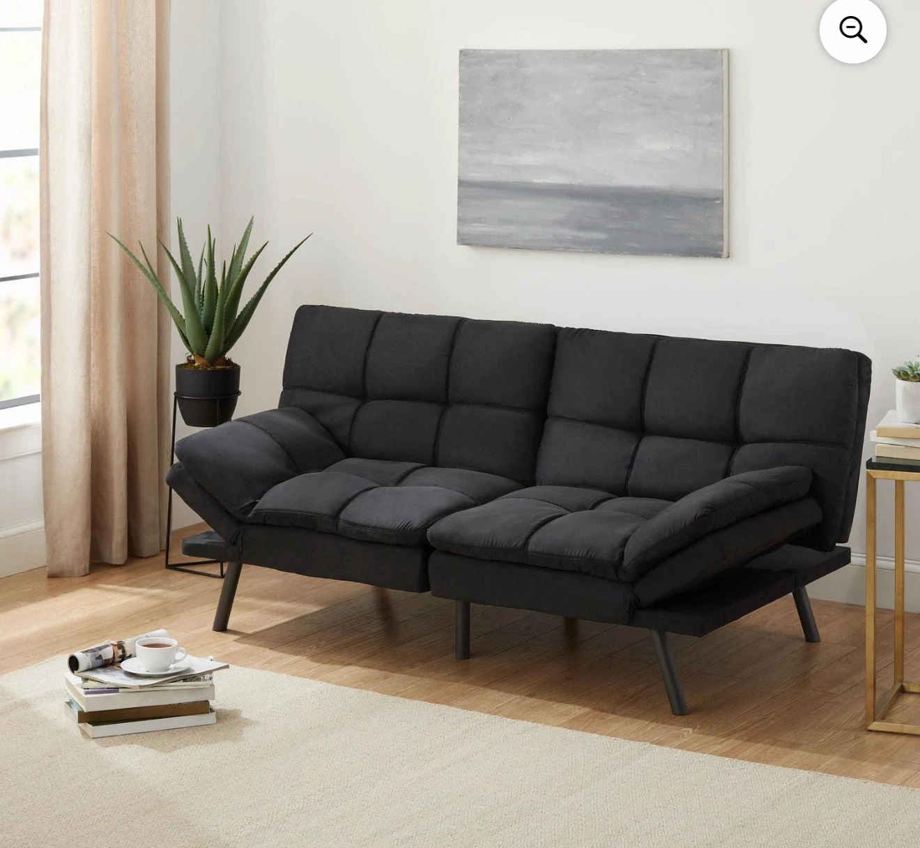 Black futon Sofa