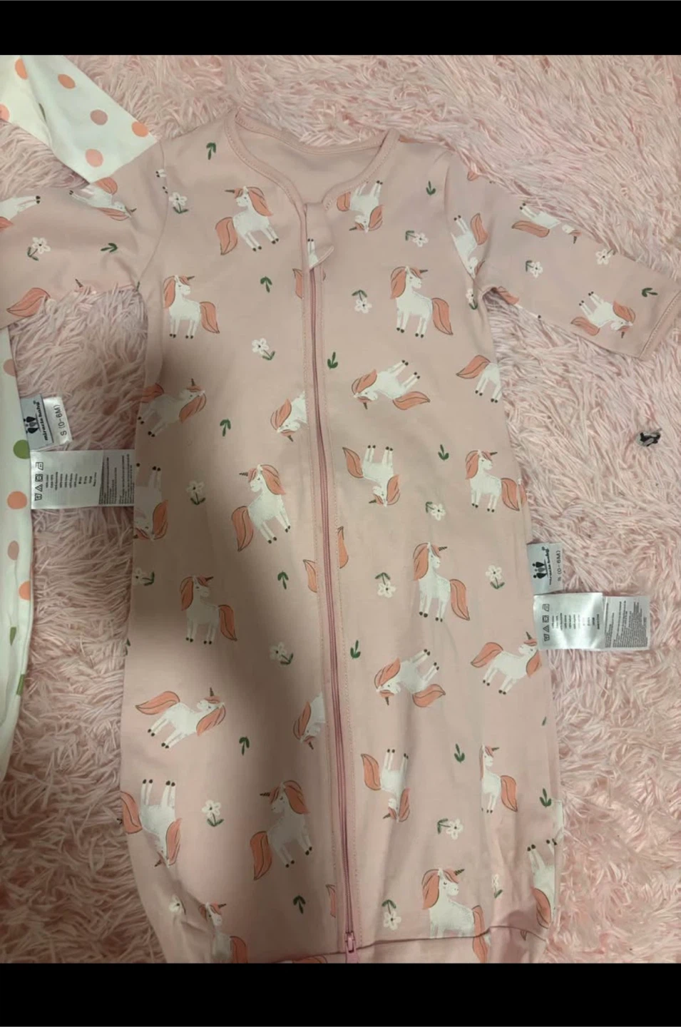 Miracle Baby Unicorn Sleep Sack - Size S (0-6M)