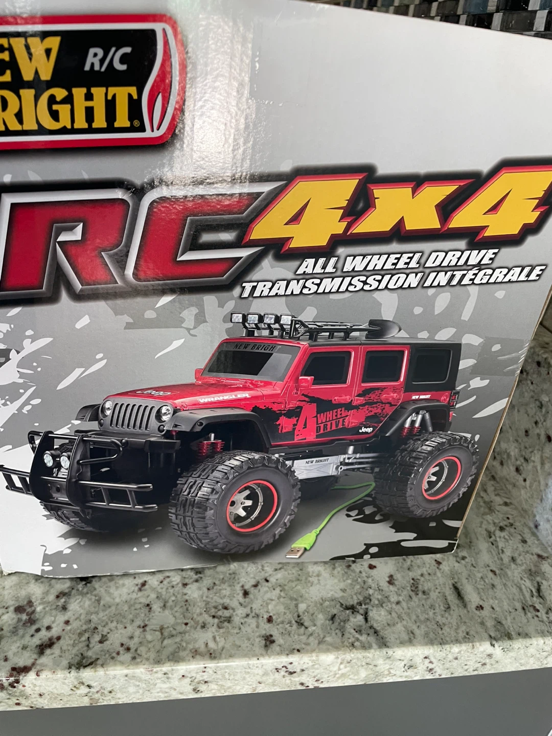 NEW- New Bright Jeep wrangler 4x4 R/C toy - photo 3