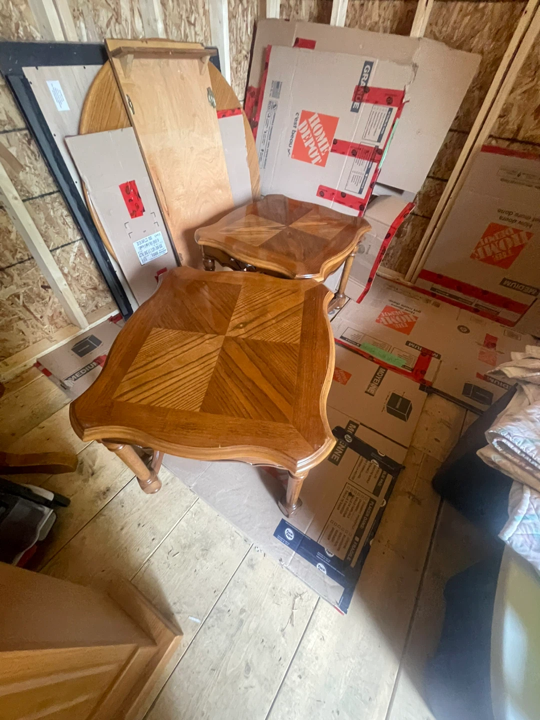 Coffee end  tables with glass top - photo 2