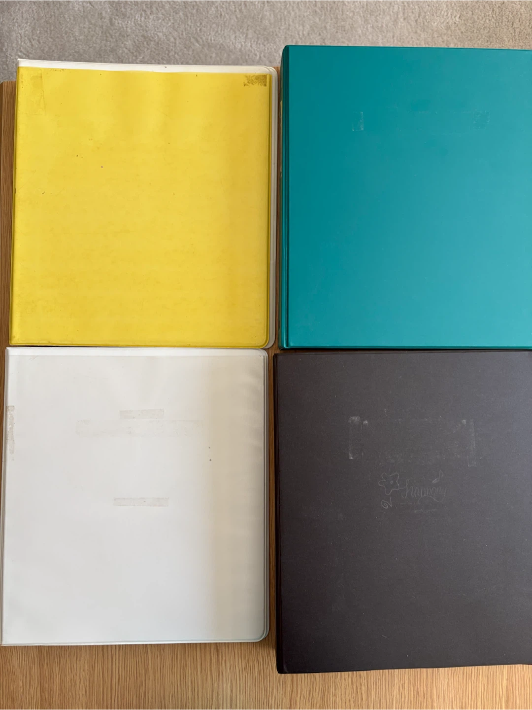 Four 1” 3-ring binders - photo 2