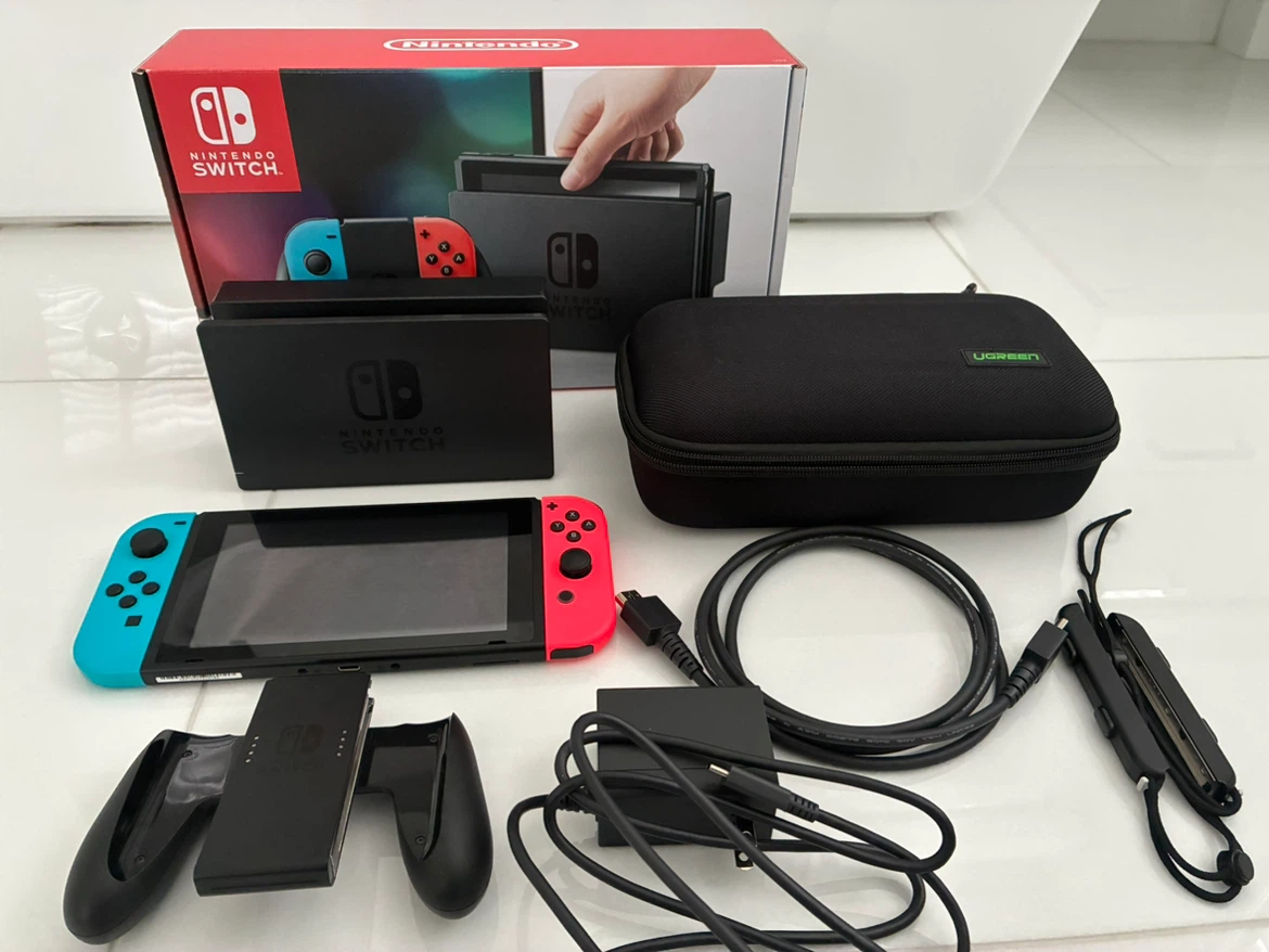 Nintendo Switch Console with Accessories and Carrying Case