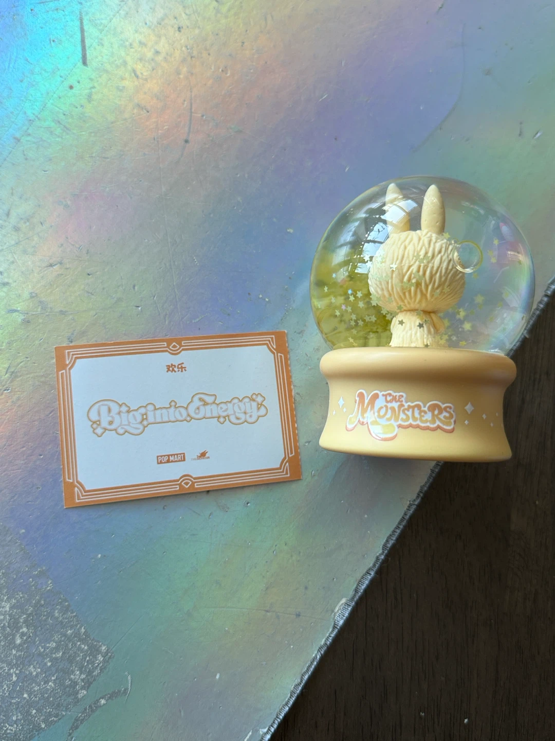 POP MART Labubu Snow Globe Happiness Big Into Energy - photo 3