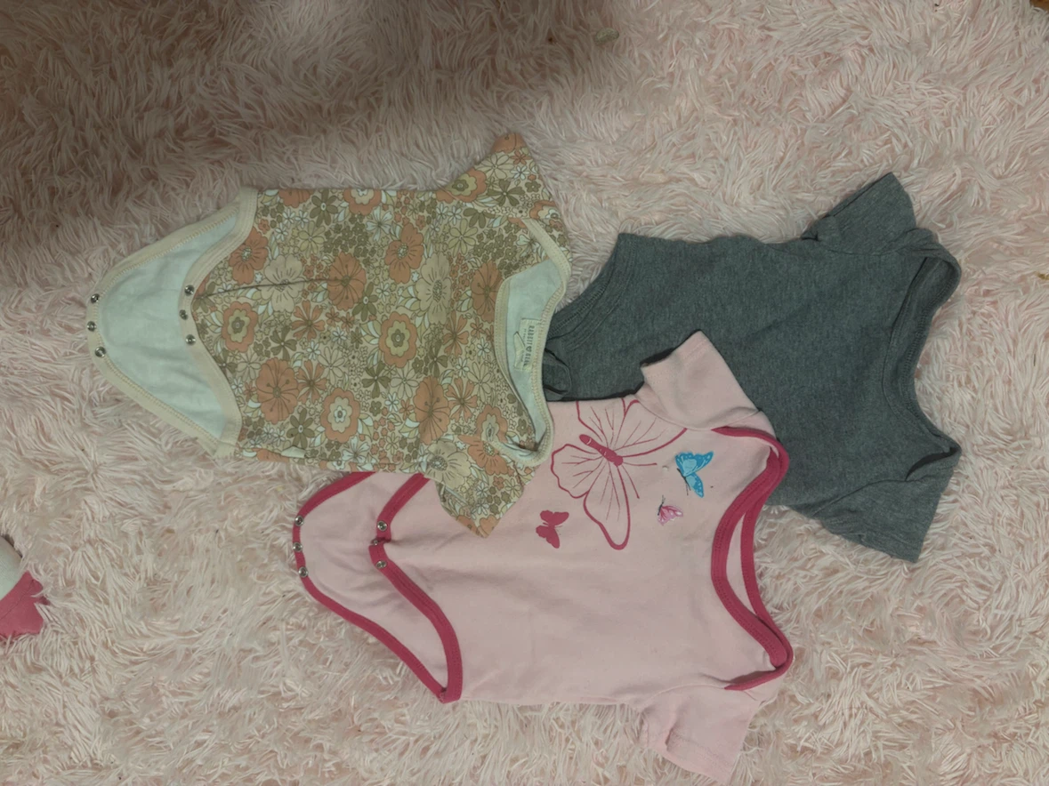 Baby Girl Bodysuits - 3 Pack