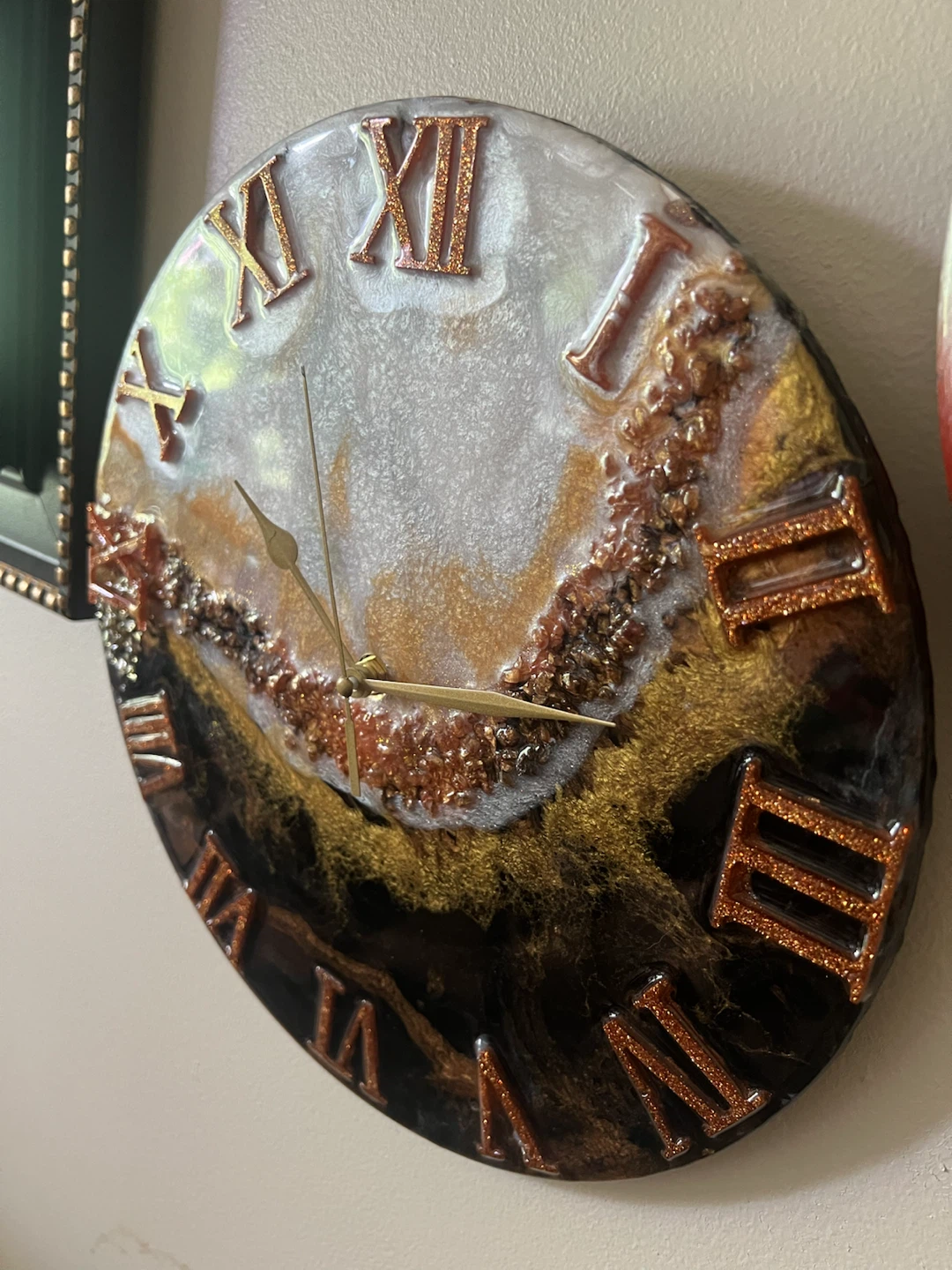 Handmade Resin Wall Clock