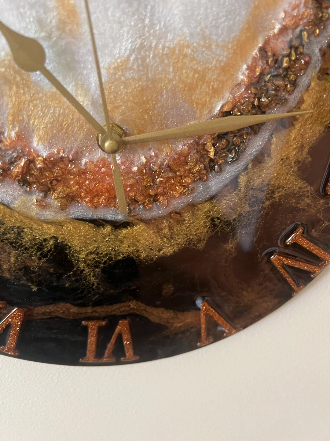 Handmade Resin Wall Clock - photo 3