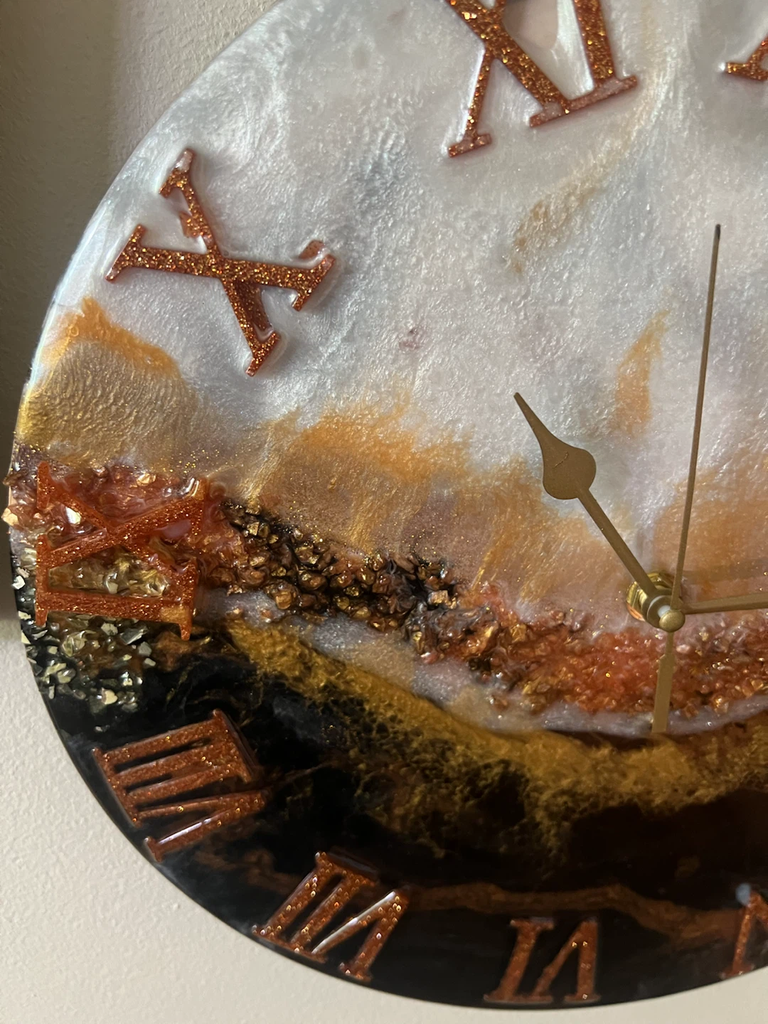 Handmade Resin Wall Clock - photo 5