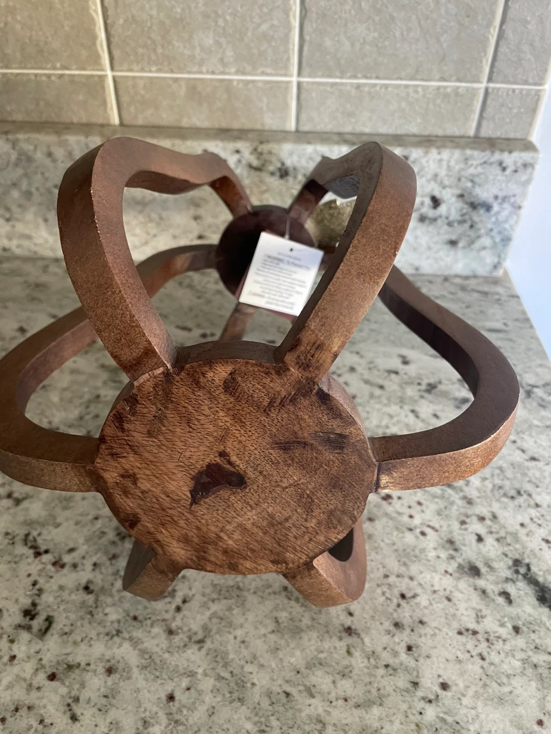 NEW - Celebrate Together Wooden Pillar Candle Holder - photo 3