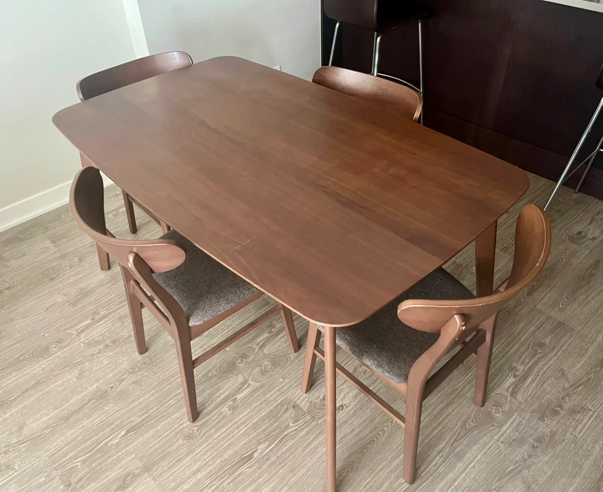 Wooden table set