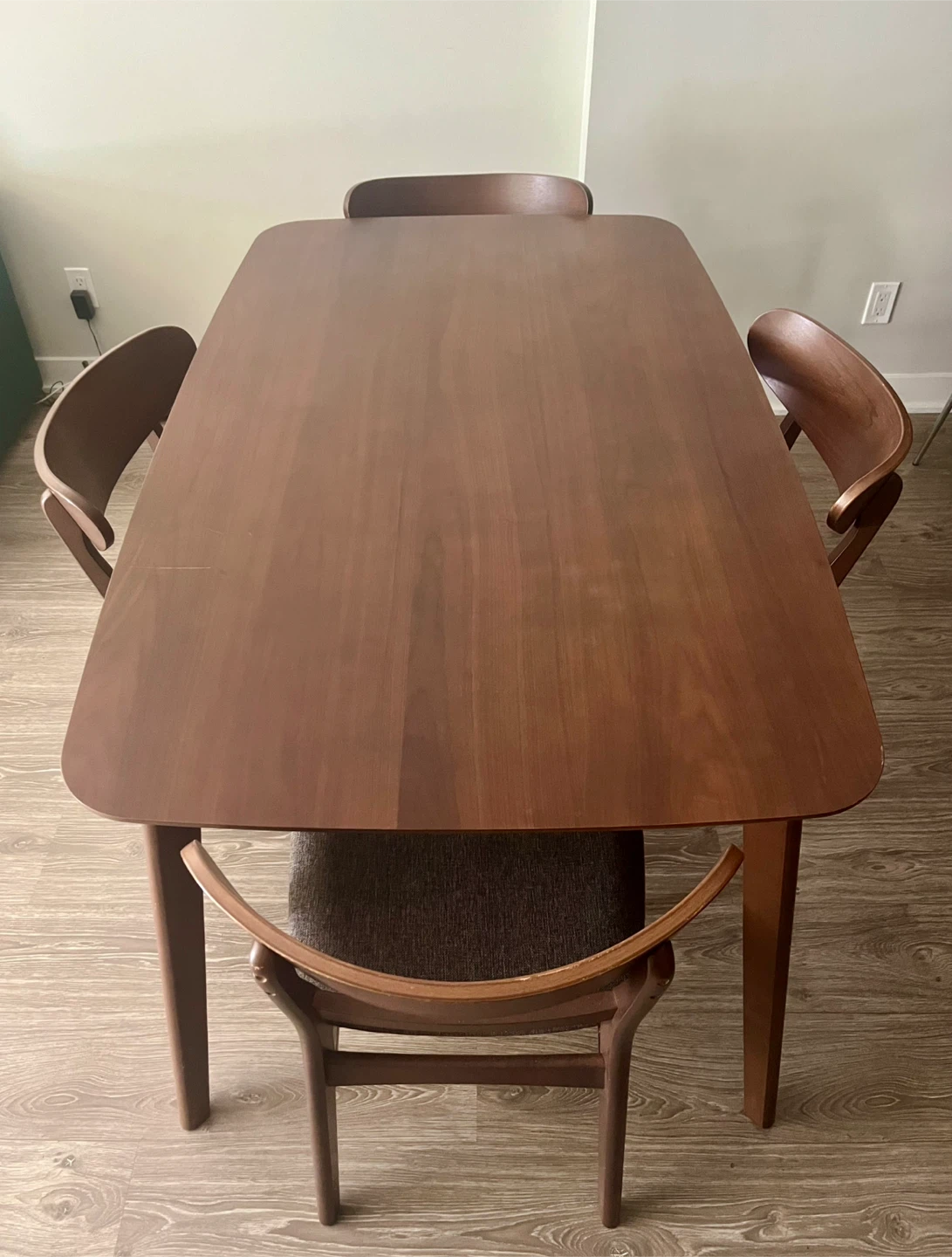 Wooden table set - photo 2